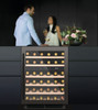 Caple Wi6135GM 46 Bottle Dual Zone Under Counter Wine Cooler - Energy Efficiency Class: G