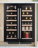 Caple Wi6235 38 Bottle Dual Zone Under Counter Wine Cooler - Energy Efficiency Class: G