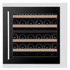 Pevino Majestic 30 Bottle Dual Zone Built In Premium Wine Cooler - Black / Stainless Steel