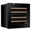 Pevino Majestic 30 Bottle Dual Zone Built In Premium Wine Cooler - Black / Clear Glass