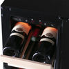 Pevino Majestic 17 Bottle Dual Zone Built In Premium Wine Cooler - Black