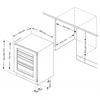 Pevino Majestic 46 Bottle Single Zone Freestanding/Built In Premium Wine Cooler - Black