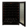 Pevino Majestic 46 Bottle Single Zone Freestanding/Built In Premium Wine Cooler - Black