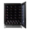 Pevino Majestic 46 Bottle Single Zone Freestanding/Built In Premium Wine Cooler - Stainless Steel