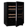 Pevino Majestic 39 Bottle Dual Zone Freestanding/Built In Premium Wine Cooler - Black