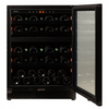 Pevino Majestic 39 Bottle Dual Zone Freestanding/Built In Premium Wine Cooler - Black