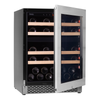 Pevino Majestic 39 Bottle Dual Zone Freestanding/Built In Premium Wine Cooler - Stainless Steel
