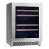 Pevino Majestic 39 Bottle Dual Zone Freestanding/Built In Premium Wine Cooler - Stainless Steel