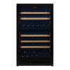 Pevino Majestic 74 Bottle Dual Zone Freestanding/Built In Premium Wine Cooler - Black