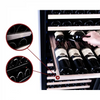 Pevino Majestic 104 Bottle Dual Zone Freestanding/Built In Premium Wine Cooler - Black