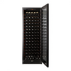 Pevino Majestic 159 Bottle Single Zone Freestanding/Built In Premium Wine Cooler - Black