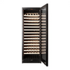 Pevino Majestic 159 Bottle Single Zone Freestanding/Built In Premium Wine Cooler - Black