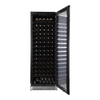 Pevino Majestic 159 Bottle Single Zone Freestanding/Built In Premium Wine Cooler - Stainless Steel