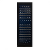 Pevino Majestic 150 Bottle Dual Zone Freestanding/Built In Premium Wine Cooler - Black