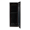 Pevino Majestic 150 Bottle Dual Zone Freestanding/Built In Premium Wine Cooler - Black Steel