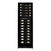 Pevino Imperial 54 Bottle Dual Zone Freestanding/Built In Premium Wine Cooler - Black