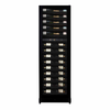 Pevino Imperial 54 Botle Dual Zone Freestanding/Built In Premium Wine Cooler - Black Steel