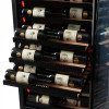 Pevino Imperial 96 Botle Single Zone Freestanding/Built In Premium Wine Cooler - Black Steel