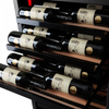 Pevino Imperial 96 Botle Dual Zone Freestanding/Built In Premium Wine Cooler - Black Steel