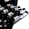 Pevino MS Noble 161 Bottle Single Zone Freestanding Premium Wine Cooler - Black / Metal Shelves