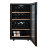 Cavecool Chill Ruby 34 Bottle Dual Zone Freestanding Wine Cooler - Black