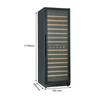 Cavecool Affection Onyx 171 Bottle Dual Zone Freestanding/Built In Wine Cooler - Black