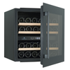 Cavecool Morion Dravite 36 Bottle Dual Zone Built In Wine Cooler - Black