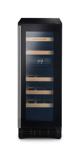 Rangemaster 18 Bottle Dual Zone Integrated Wine Cooler - Black