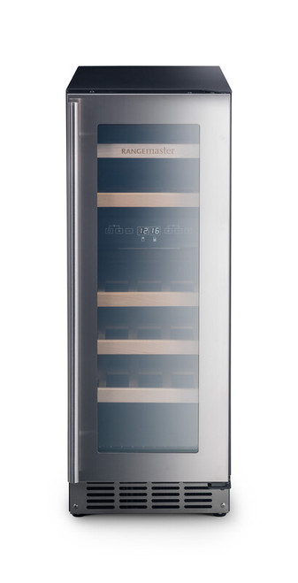 Rangemaster 18 Bottle Dual Zone Integrated Wine Cooler - Stainless Steel
