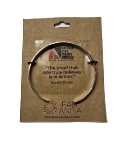 Rustin quote bracelet