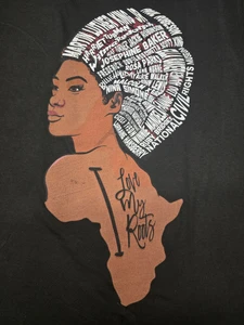 Roots African map tee s-3xl