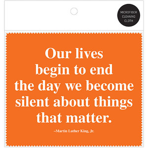 MLK Lives Quote Microfiber Cloth MLK Lives Quote Microfiber Cloth