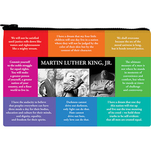 MLK Quote Zipper Pouch