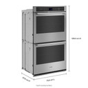 Maytag® 30-Inch Double Wall Oven with EvenAir™ True Convection System - 10.0 Cu. Ft. MOED4030TZ