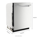 Whirlpool® 24” Stainless Steel Dishwasher with AI Intelligent Wash - 47 dBA WDTA50SAKZ