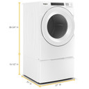 Whirlpool® 7.4 cu. ft. Front Load Electric Dryer with Intuitive Touch Controls YWED5620HW