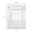 Whirlpool® 3.4 cu.ft. Compact Electric Dryer with AccuDry™ Drying System LDR3822PQ