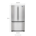 Maytag® 36- Inch Wide Counter Depth French Door Refrigerator - 20 Cu. Ft. MFC2062FEZ Maytag® 36- Inch Wide Counter Depth French Door Refrigerator - 20 Cu. Ft. MFC2062FEZ