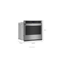 Maytag® 30-inch Single Wall Oven with Air Fry and Basket - 5.0 cu. ft. MOES6030LZ