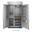 Kitchenaid® 30 Cu. Ft. 48" Built-In Side-by-Side Refrigerator with PrintShield™ Finish KBSN708MPS Kitchenaid® 30 Cu. Ft. 48" Built-In Side-by-Side Refrigerator with PrintShield™ Finish KBSN708MPS