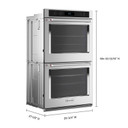 KitchenAid® 27" Double Wall Oven with Air Fry Mode KOED527PSS