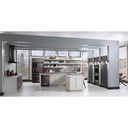 Kitchenaid® 25.8 Cu. Ft. 36" Multi-Door Freestanding Refrigerator with Platinum Interior Design and PrintShield™ Finish KRMF706EBS