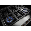 KitchenAid® 36'' Smart Commercial-Style Gas Range with 6 Burners KFGC506JYP