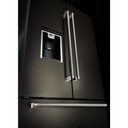 Kitchenaid® 23.8 cu. ft. 36" Counter-Depth French Door Platinum Interior Refrigerator with PrintShield™ Finish KRFC704FBS