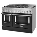 KitchenAid® 48'' Smart Commercial-Style Gas Range with Griddle KFGC558JBK