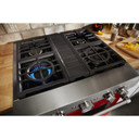 KitchenAid® 30'' Smart Commercial-Style Dual Fuel Range with 4 Burners KFDC500JPA