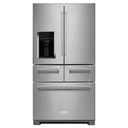 Kitchenaid® 25.8 Cu. Ft. 36" Multi-Door Freestanding Refrigerator with Platinum Interior Design KRMF706ESS Kitchenaid® 25.8 Cu. Ft. 36" Multi-Door Freestanding Refrigerator with Platinum Interior Design KRMF706ESS