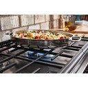 KitchenAid® 30-Inch 5-Burner Dual Fuel Convection  Front Control Range with Baking Drawer YKSDB900ESS