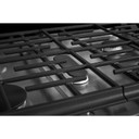KitchenAid® 30-Inch 5-Burner Dual Fuel Convection  Front Control Range with Baking Drawer YKSDB900ESS
