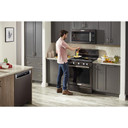 Kitchenaid® 30-Inch 5-Burner Gas Convection Range KFGG500EBS